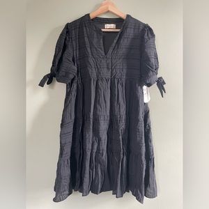 Black Flowy Mini Dress